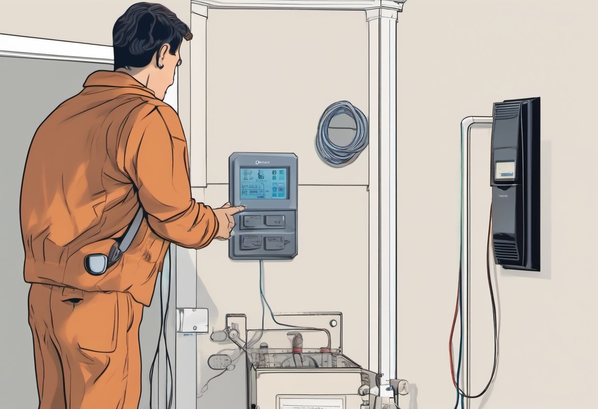 Smart electrical panel energy monitor in a tidy utility area