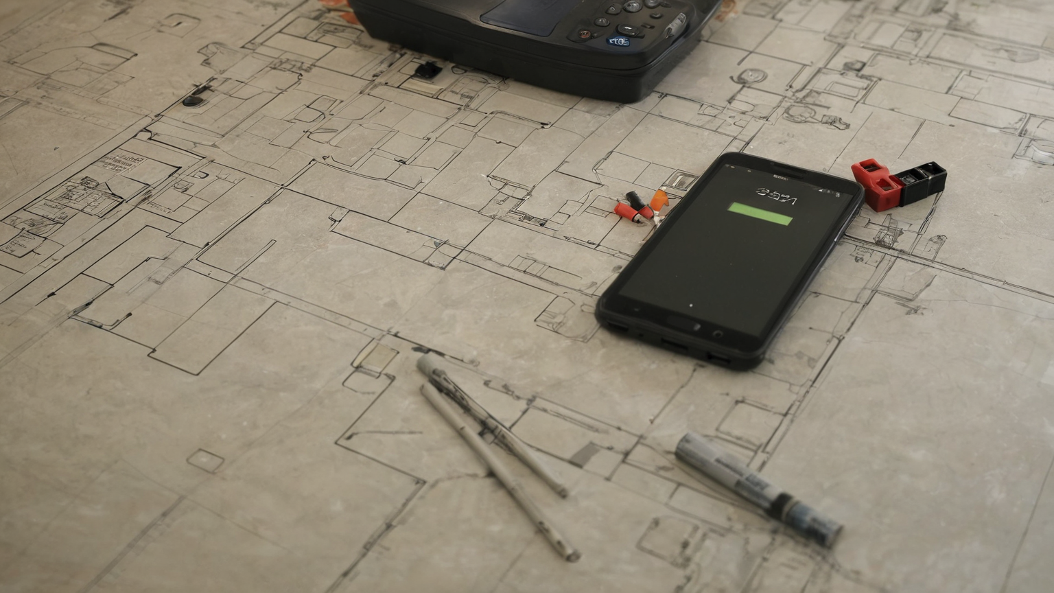 Leak sensor planning desk