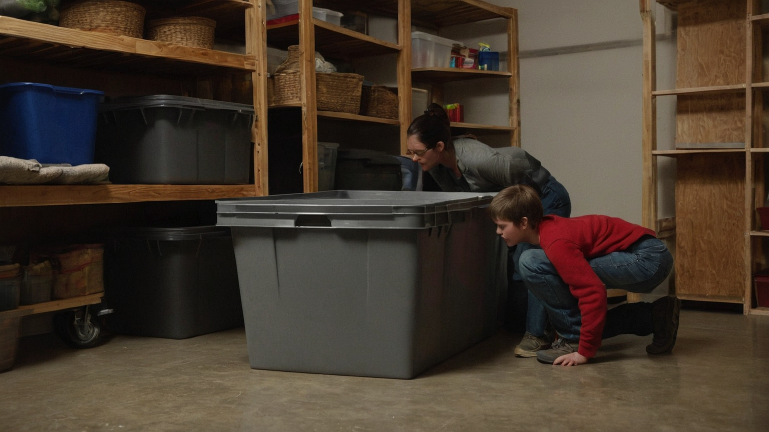 Clean sump inspection scene