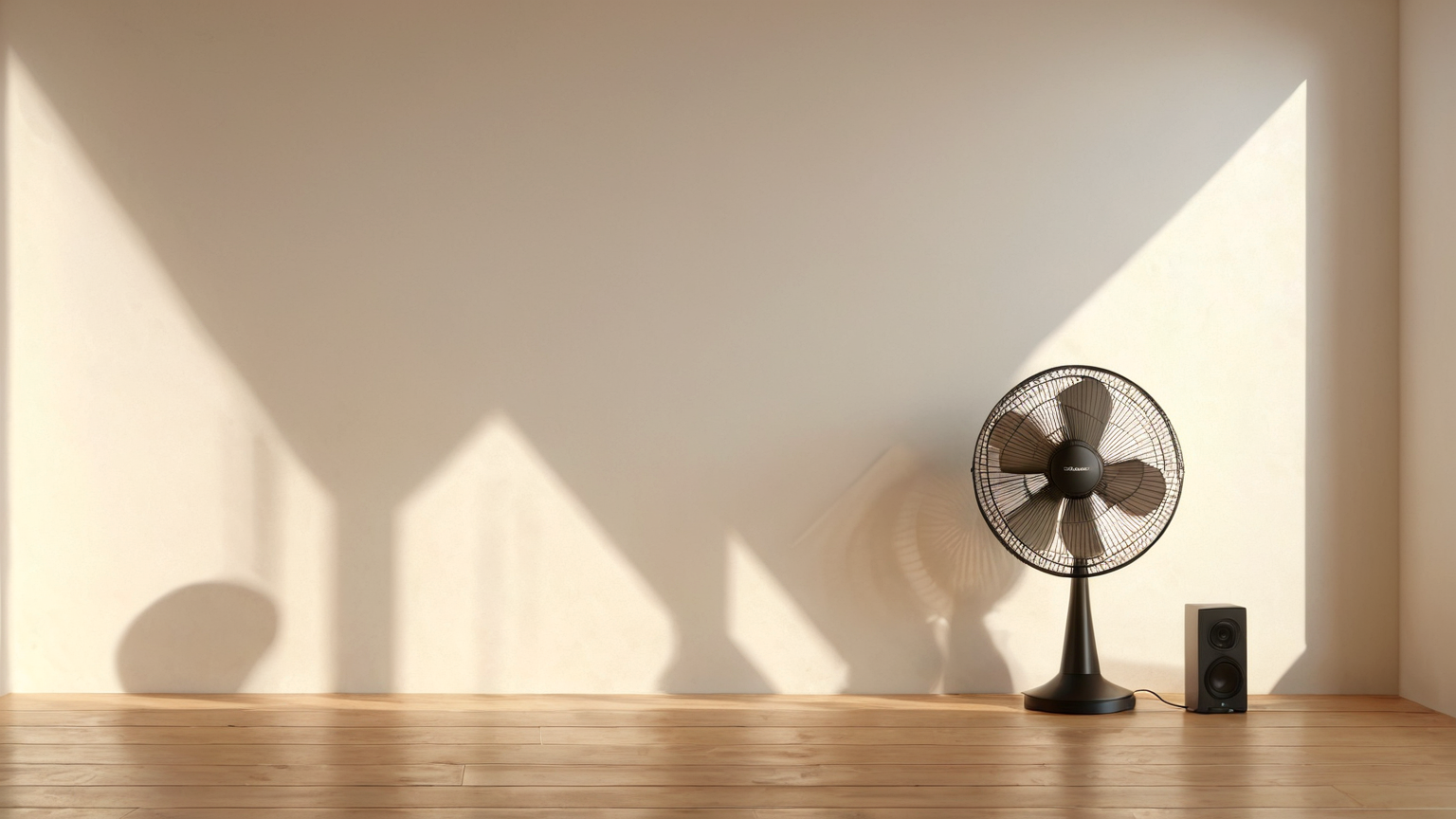 Summer room with shades and fan