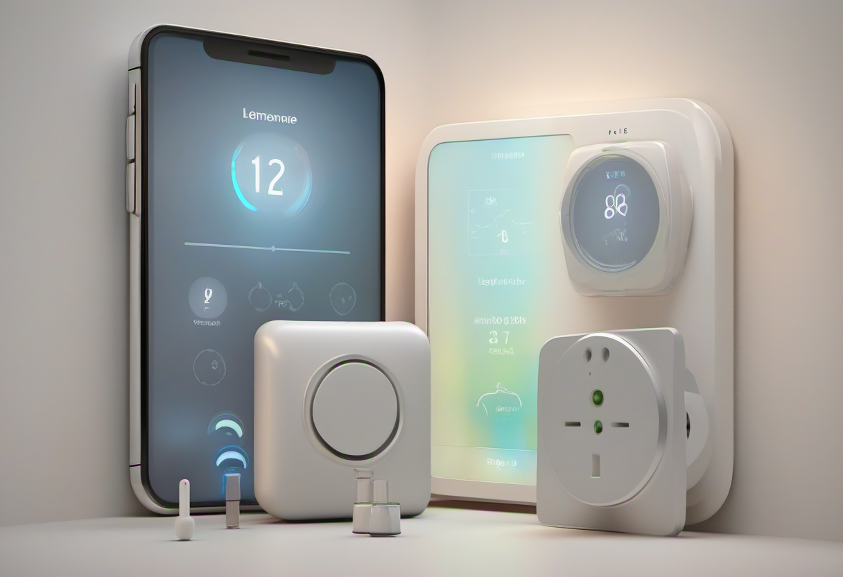 Smart home automation devices controlled from a phone with abstract toggles